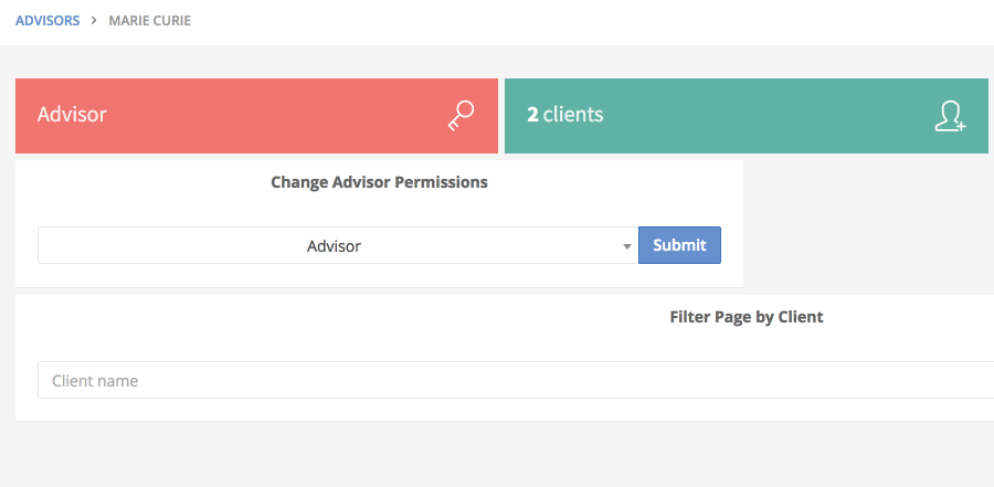 advicepay change advisor access type